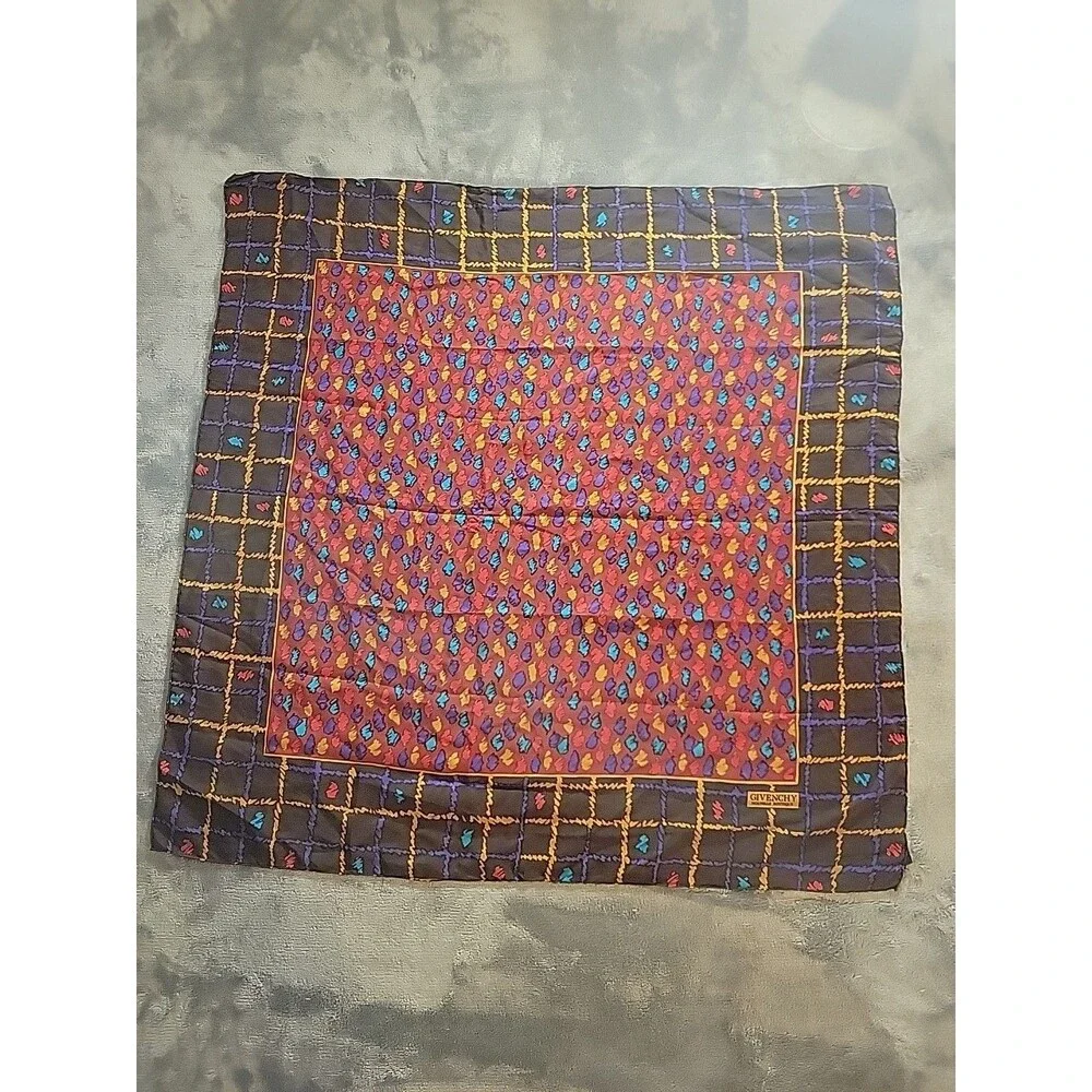 GIVENCHY-Nouvelle Boutique-Square Hand rolled Silk Scarf-29